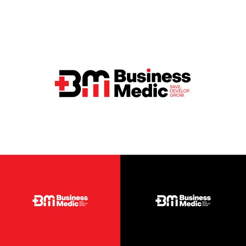 Bold logo concept for business guru