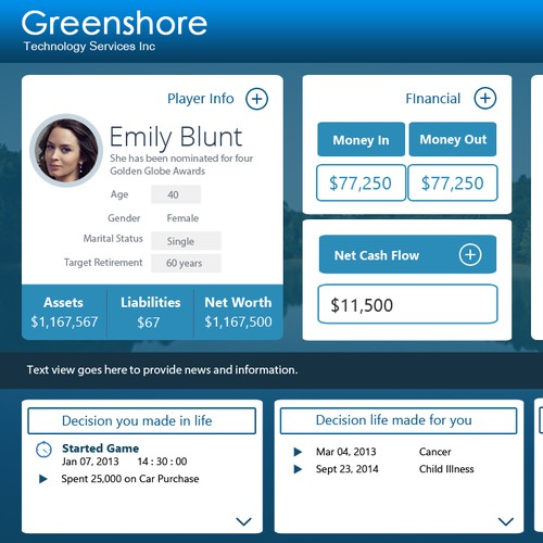 iOS Financial Strategy Game UX Design
