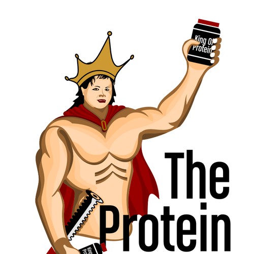 animated logo for website selling protein powder