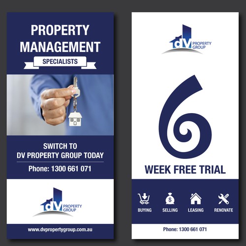 Letterbox flyer for property management