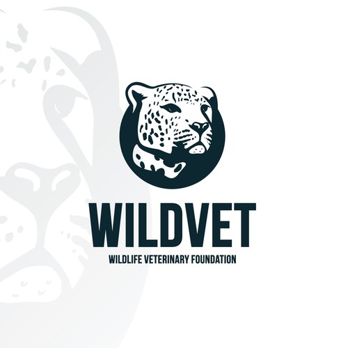 Jaguar head logo for veterinary foundation