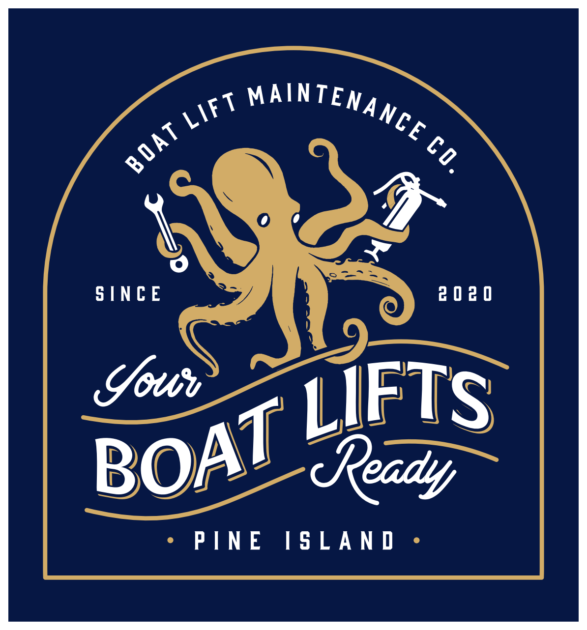 Logo for small business for back of shirts, beer coozies, sponsorships for fishing tournaments. 