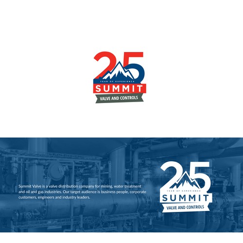 Summit Valve 25 year logo