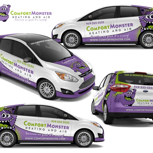 Comfort Monster Vehicle Wrap