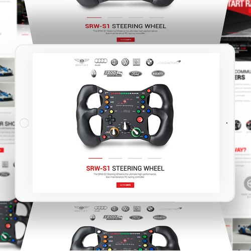 Landing design for SIM Racing