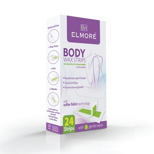 Packaging Design for Elmore Wax Strips