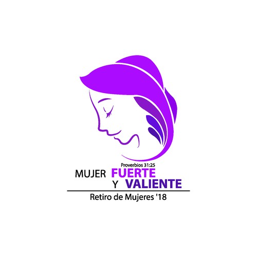 mujer fuerte y valiente logo 