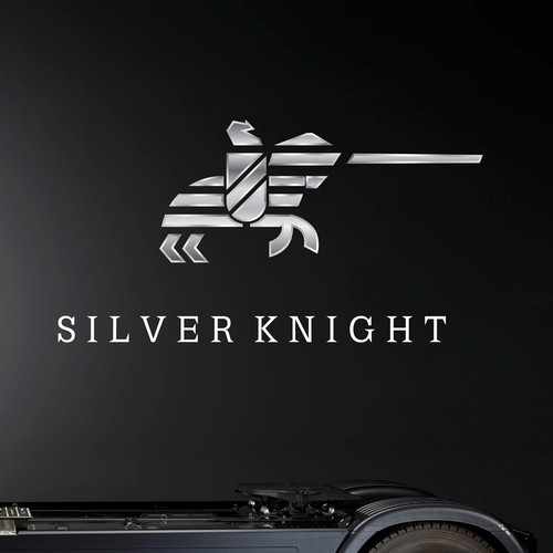 bold minimal knight logo