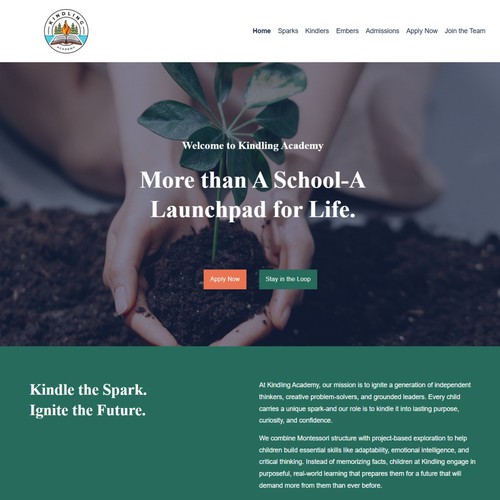 website for Montessori Startup School