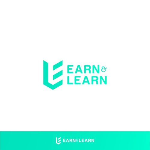 Negative Space Logo for Earn&Learn