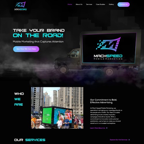 Digital LED Advertising Truck needs killer website!