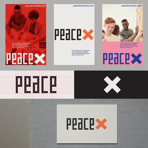 "peaceX" logotype