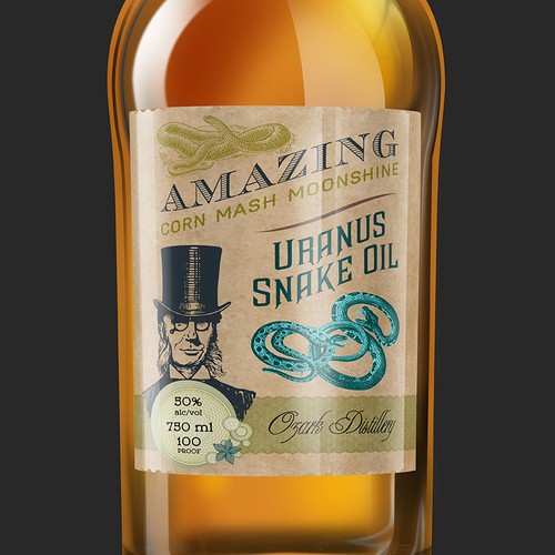 Heritage inspired whiskey label