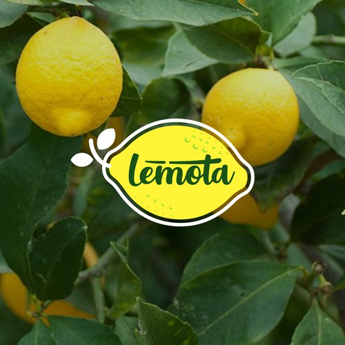 Logo and brand identity for Lemota, a health drinks