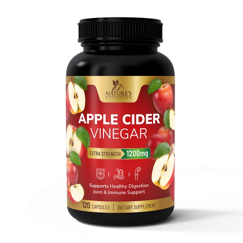 Apple Cider Vinegar Design for Nature's Nutrition