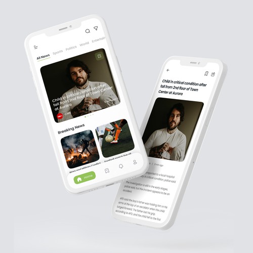 News Mobile App Design