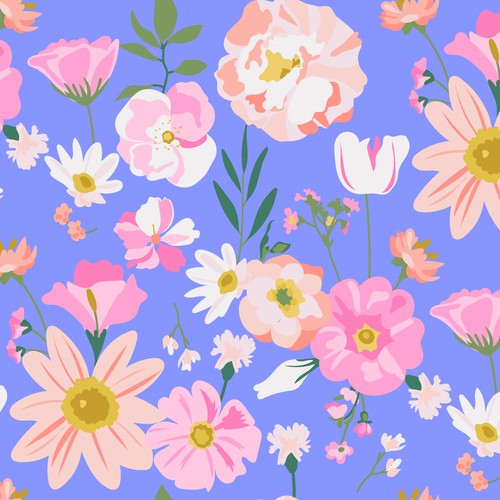 Abstract Modern Floral pattern design