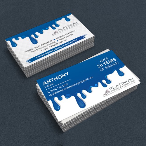 Platinum Business card design