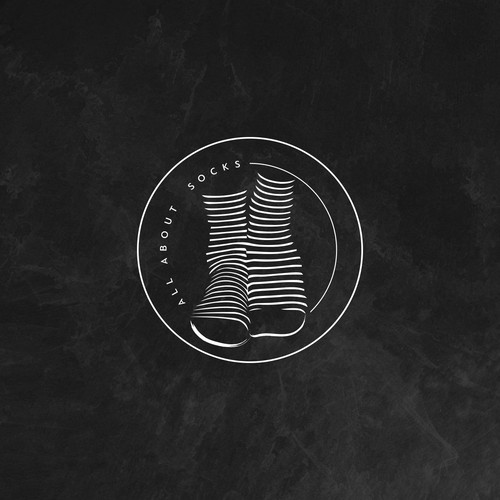 All About Socks Logo Design