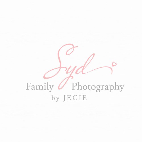 Simple and clean logo for Syd Family Photography