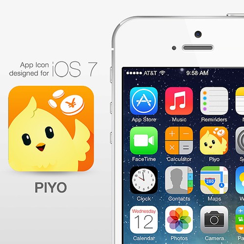 Piyo App icon design