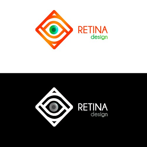 a modern identity for RetinaDesign