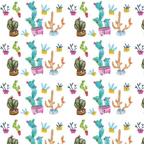 Cactuses pattern