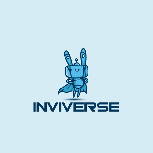 Superhero concept logo for inviverse