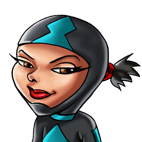 Ninja girl mascote