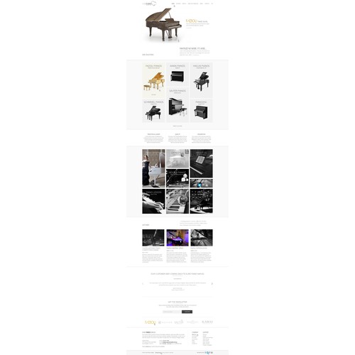 Web design for Euro Pianos Naples