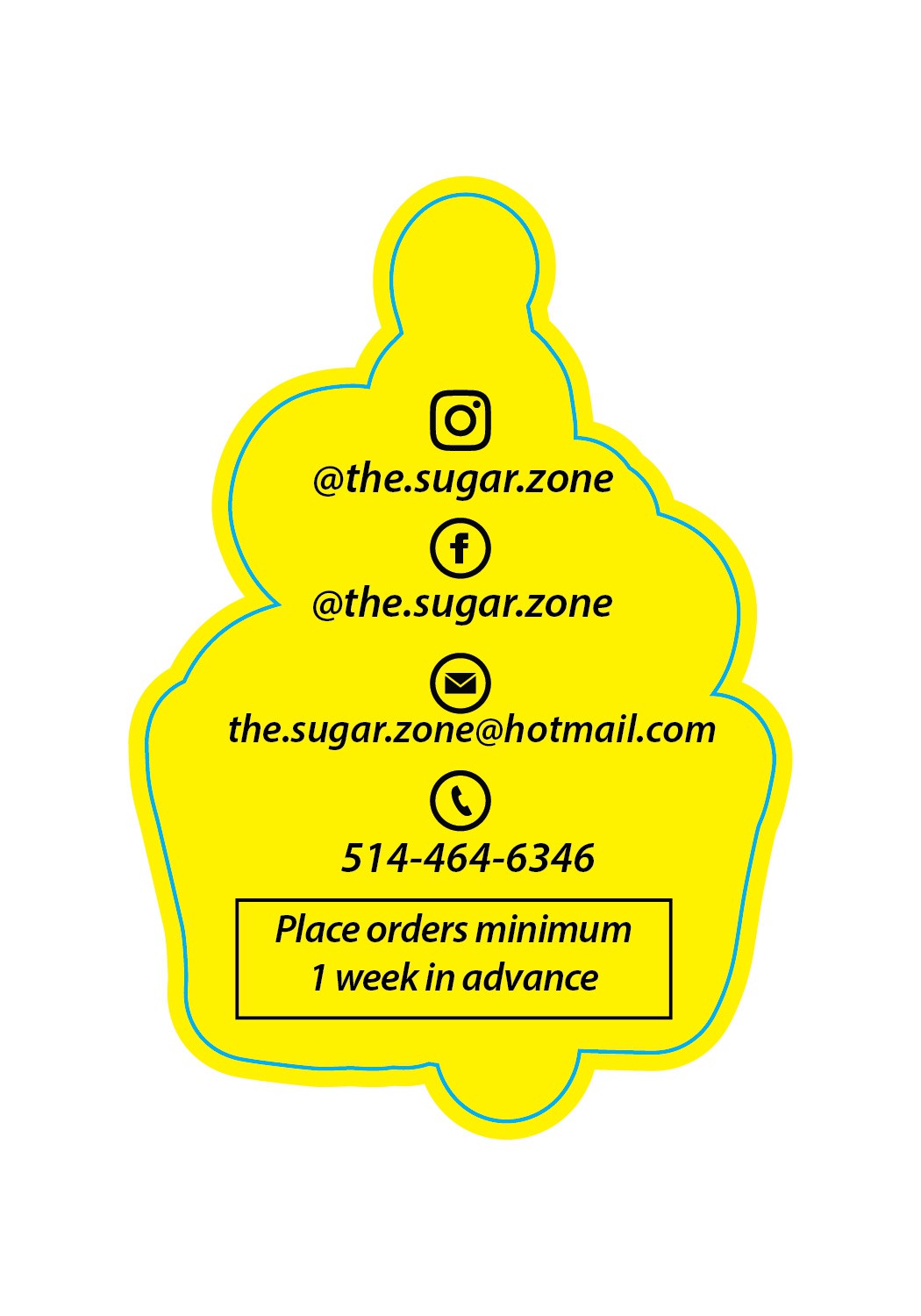 business cards sugar zone