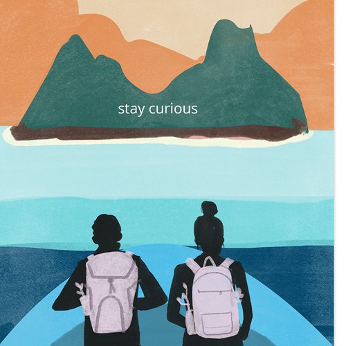 Stay curious Postcard 