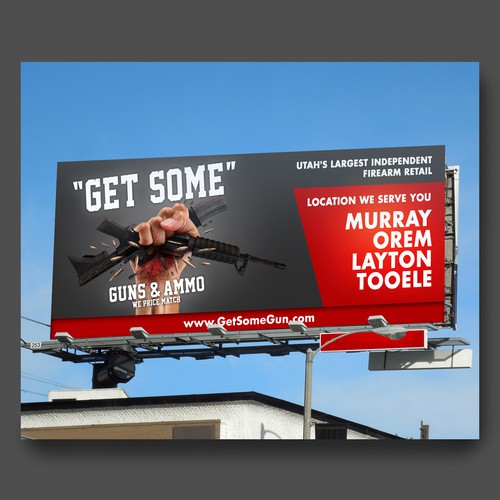 billboard design for GET SOME 