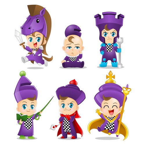 Cute Baby Mascot for Babychess