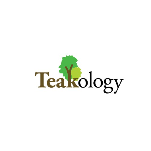 Elegant and simple wordform logo for Teakology. Show us your talent and WIN!