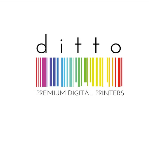 Design a clean edgy colourful logo for digital printing services in the art district.