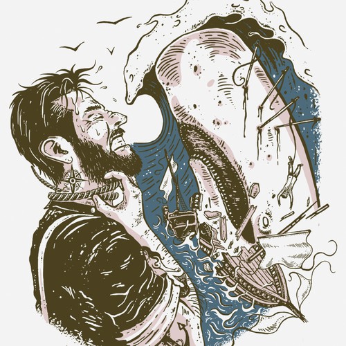 Moby Dick T-shirt Design