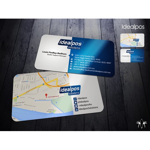 Design our new business cards for Ideapos Solutions
