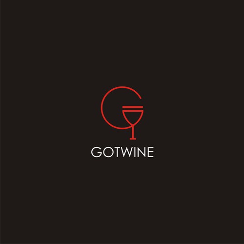 Bold logo concept for wine app