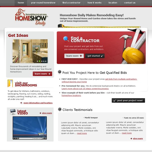 Website Design - HomeShowDaily