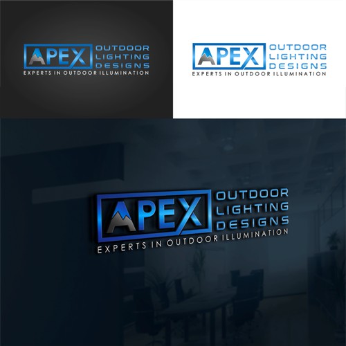 Logo concept for APEX Outdoor Lighting Designs