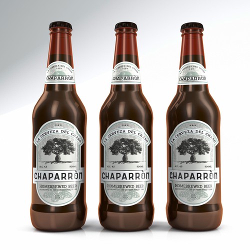 Beer label design and illustration