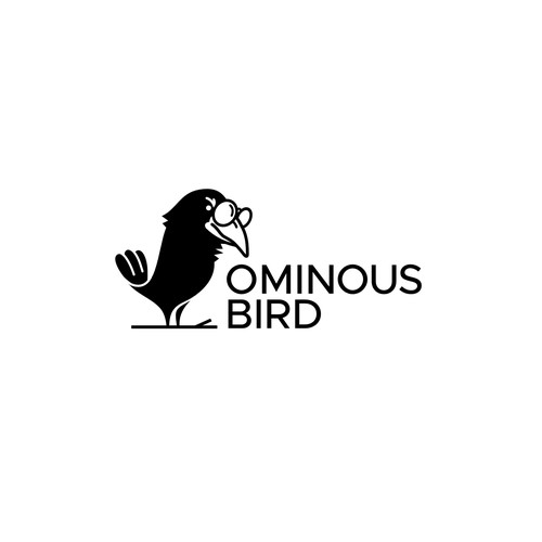 Crow logo concept for the Ominous Bird contest