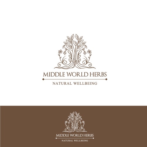 Winning design for Middle World Herbs.