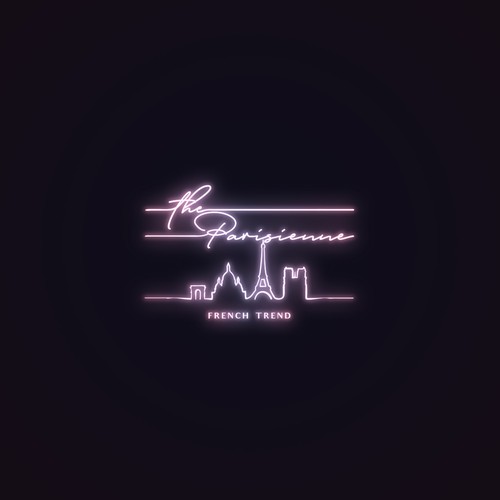 Neon light logo for The Parisienne