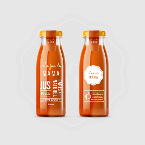 Juice label design