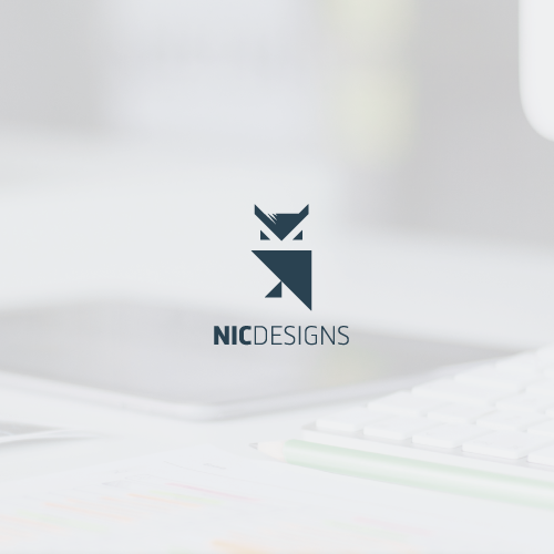 Minimalistic & geometric, awesome owl logo