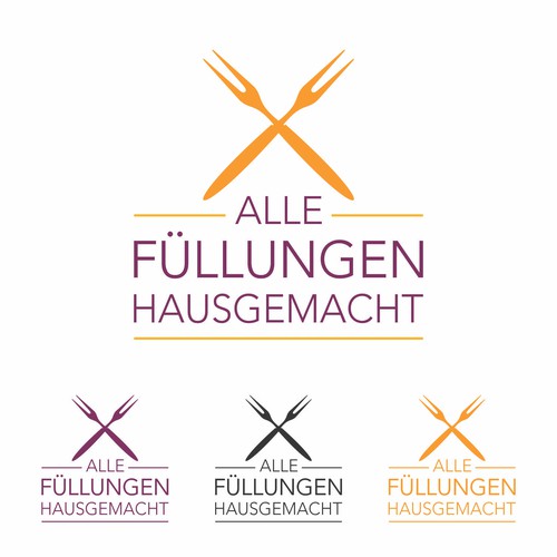 Modern and youthful logo design for a finger food catering