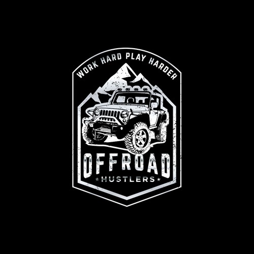 Clothing/Sticker Brand for people that go offroading in Jeeps and work hard and play harder