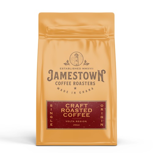 Coffee Pouch Label Design